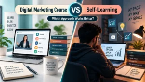 Digital Marketing Course vs Self-Learning